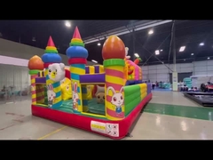 Zoo Animal Urso Sério Coelho Pequenos Crianças Bouncy Castle Parque Temático Cidade Divertida Para Crianças