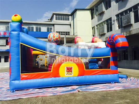 Fogo - campo de jogos colorido interno Jumper Bounce House do leão-de-chácara inflável resistente