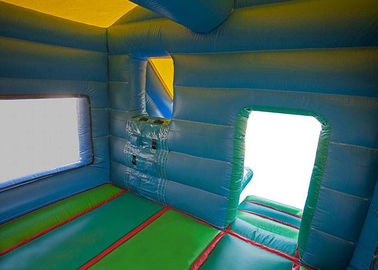 combinado inflável do pátio de 12ftx18ft, casa de salto verde do salto das crianças com corrediça