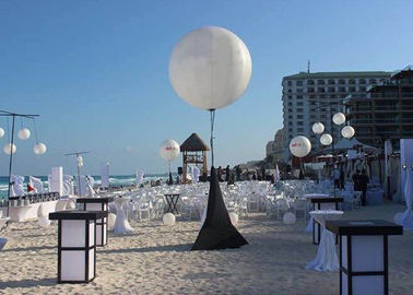 a decoração inflável conduzida 1.5m da iluminação do balão do suporte, propaganda conduziu a luz do balão