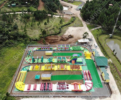 PVC resistente ao fogo de qualidade comercial 5 km obstáculo 5k corrida inflável para crianças adultos com sopro de ar