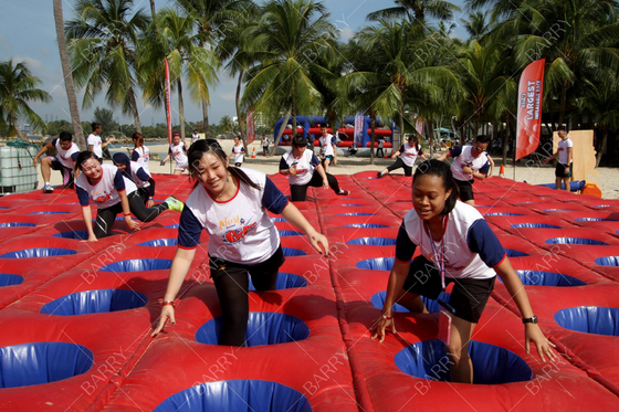 Commercial Singapore Case Grande Evento Inflável 5km Gigante Inflável Curso de Obstáculos Bouncy Castle 5k Atividades