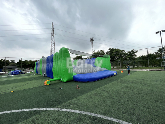 Carnaval ao ar livre Curso de obstáculos gigantes Salto em torno de 5k Castelo Bouncy Correr para uso comercial