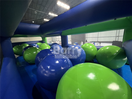 Jogo de desporto ao ar livre 5 quilómetros barreira inflável 5k corrida obstáculo curso bolas grandes para evento comercial