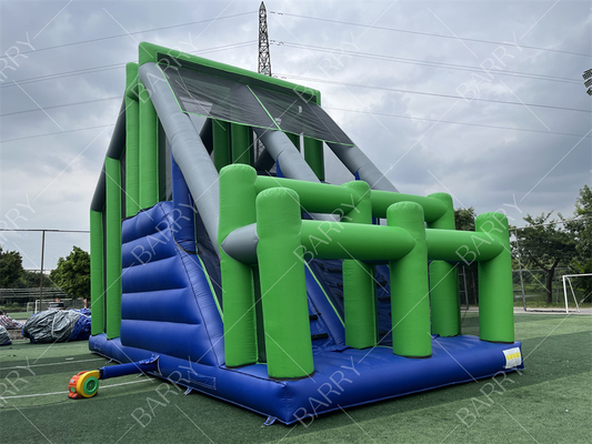 Jogo Desportivo Jato Louco Travesseiro Jump Tower Caída Livre Saco Aéreo Jump Inflavel Com Plataforma Para Obstáculo 5K Inflavel