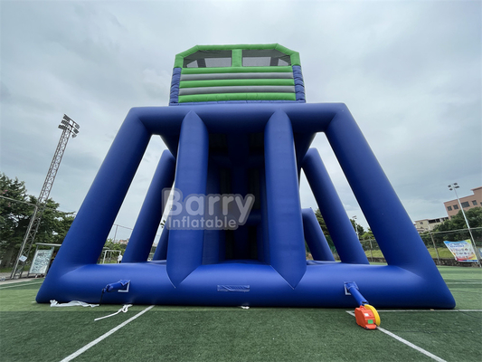 Jogo de festa para crianças personalizado Alto 36x14x13m Tripódio Deslizamento de água gigante para grande evento 5 km Curso de obstáculos inflável
