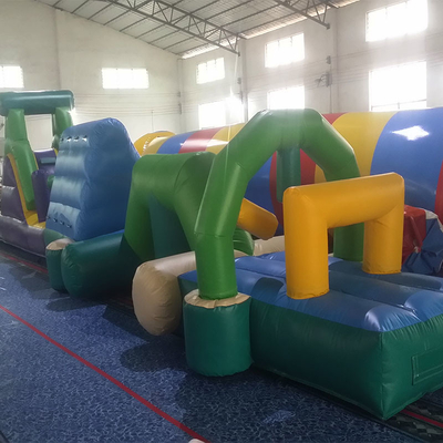 Percurso de obstáculos de água inflável personalizado na piscina / corrida inflável com logotipo personalizado