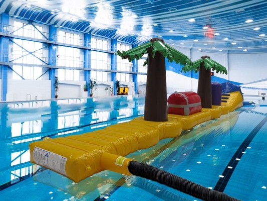 Corrida de Obstáculos Soldados E Impermeável Jogos Aquáticos 13.8M Piratas Piscina de Tesouros Corrida de Água Profunda Inflavel