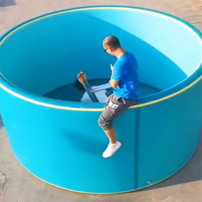 Piscina inflável dobrável fácil limpa com ponto de queda piscinas infláveis DWF Piscina familiar