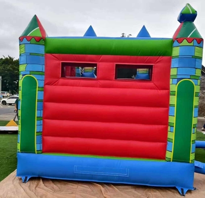 Expedição rápida Bouncer inflável Combo de material de PVC Casa de salto com deslizamento e anel de basquete
