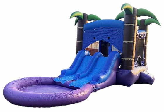 Bate-papo personalizado com 2 escorregadores e piscina molhada ou seca