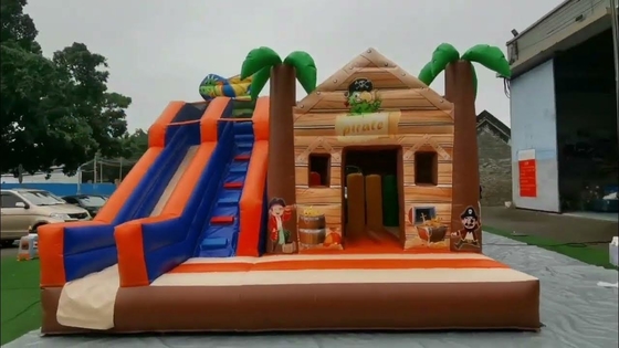 Palmeira segura e durável Castelo rebentador Pirata Selva Casa rebentadora com escorrega para crianças Adultos