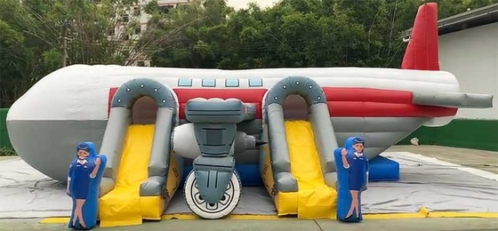 Logotipo personalizado Impresso Unidade Combo de Casa de Rebentamento de Avião Com Kit de Reparo de Slide Incluído
