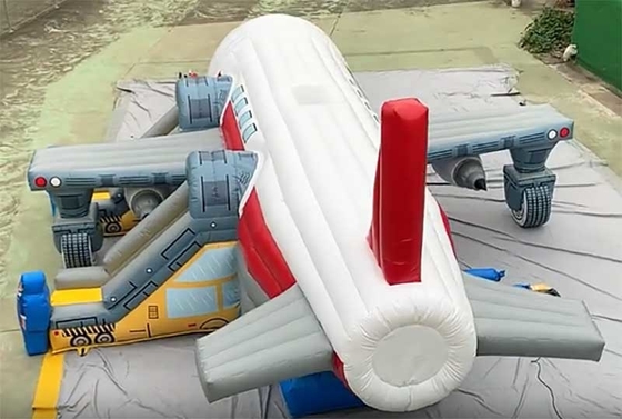 Logotipo personalizado Impresso Unidade Combo de Casa de Rebentamento de Avião Com Kit de Reparo de Slide Incluído