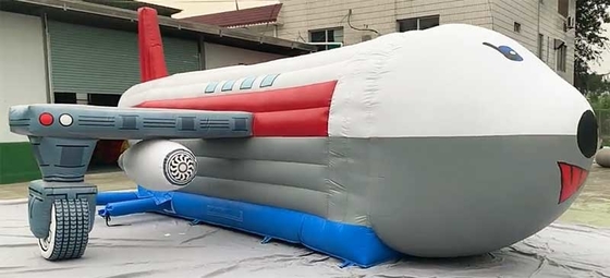 Logotipo personalizado Impresso Unidade Combo de Casa de Rebentamento de Avião Com Kit de Reparo de Slide Incluído