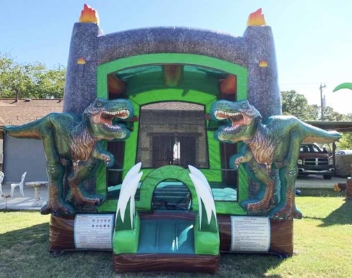 Casa de salto de dinossauro para crianças