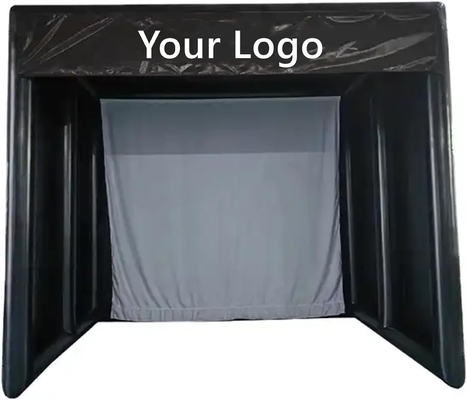 Treinamento simulador de golfe inflável ao ar livre tenda simulador de golfe gaiolas para prática em casa com design personalizado