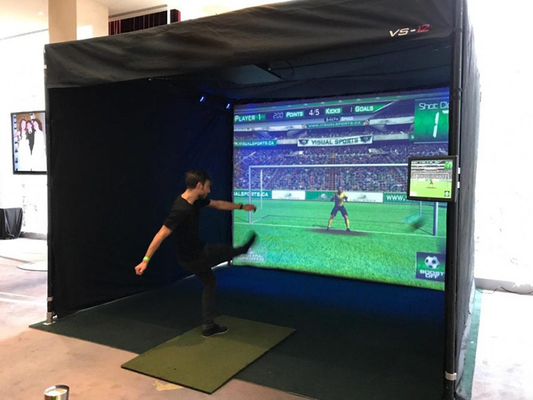 Tenda de treino de golfe ao ar livre selada, com tela inflável, para esportes