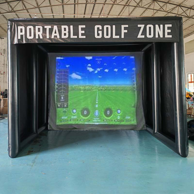 Tenda de golfe inflável de alta qualidade Indoor Indoor Inflatable Golf Sports Simulator Room Inflatable Golf Hitting Cage