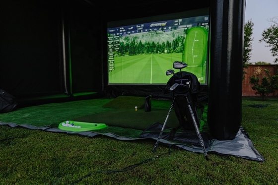Tenda de golfe inflável de alta qualidade Indoor Indoor Inflatable Golf Sports Simulator Room Inflatable Golf Hitting Cage