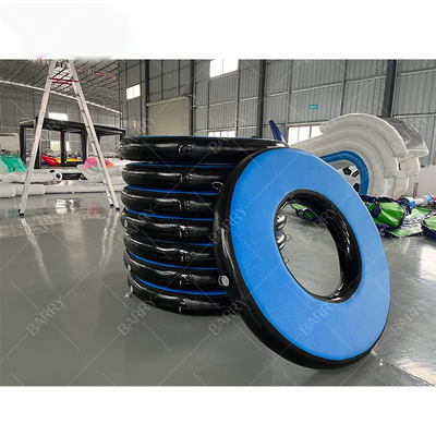 Drop Stitch Material Air Track Gym Indoor Equipamento de Parque Air Obstáculo Parkour Warrior Curso Anel