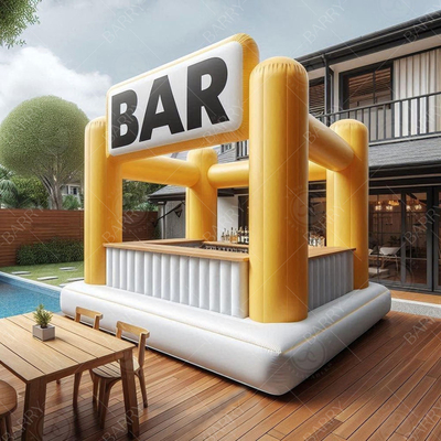 Bar de piscina flutuante inflável para adultos