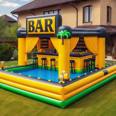 Novo Design Fantástico Piscina Inflavel Bar Pub Inflavel Casa Tenda Piscina Inflavel Bar Flutuante Piscina Inflavel Pub Bar