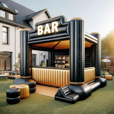 Grande design superior inflável novo bar plataforma de lazer bar de festa inflável 2024 novo design piscina de água pub