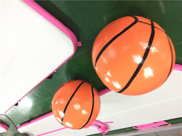 Jogos interativos infláveis ​​divertidos Jogos de festa para adultos Conjunto de cesta de basquete inflável gigante de 1,9 m de altura