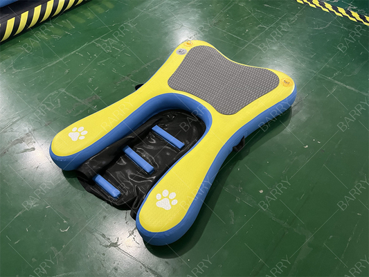 Alta estabilidade Não-deslizante Degraus atualizados Infláveis Portáteis Flutuantes Cães Barco Rampa Piscina Escada Inflável Cães de Água Pup Planck