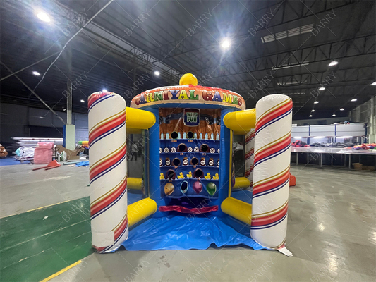 Commercial Grade Clown 5 em 1 Carnaval Game For Kids Outdoor Indoor Inflatable Sport Game