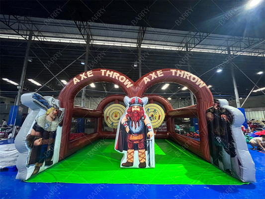 Jogo Interativo de Carnaval Lançamento de Machado de Faixa Dupla Lançamento de Machado Inflável Lançamento de Machado para Festa de Eventos