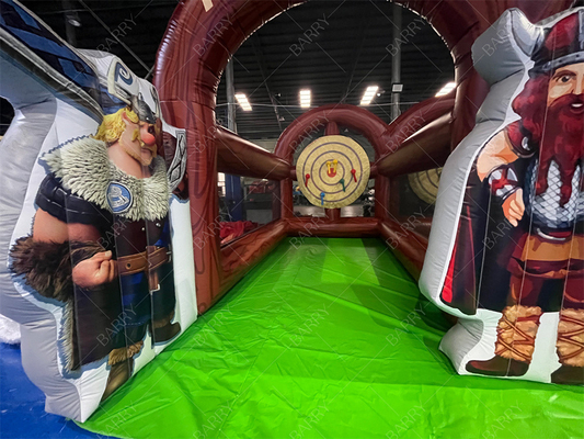 Jogo Interativo de Carnaval Lançamento de Machado de Faixa Dupla Lançamento de Machado Inflável Lançamento de Machado para Festa de Eventos