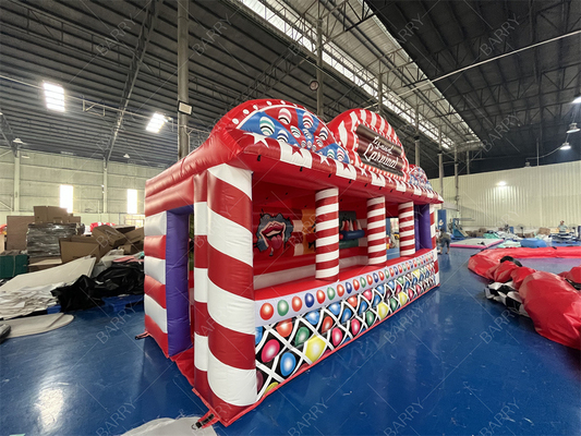 Esportes 3 jogos Carnaval Game Booth 4 em 1 Combos inflável Grande Carnaval Game Tent