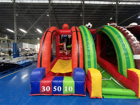 Grandes recém-projetados feitos à medida excitantes infláveis crianças 7 em 1 jogos de carnaval para negócios de aluguel