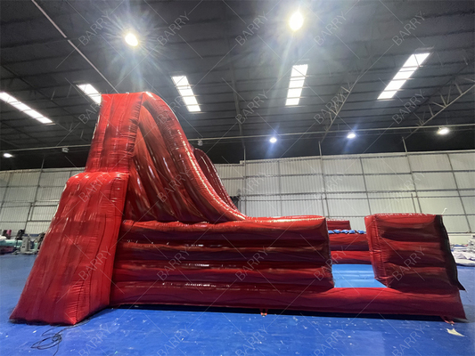 Festa infláveis Indoor e Outdoor Bounce Game Red Bungee Run Divertimento com esta 2-Lane