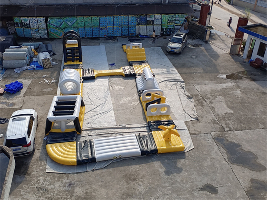 Parque aquático inflável flutuante para lago