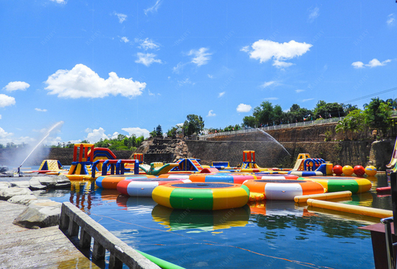 Parque aquático flutuante de PVC personalizado para piscina