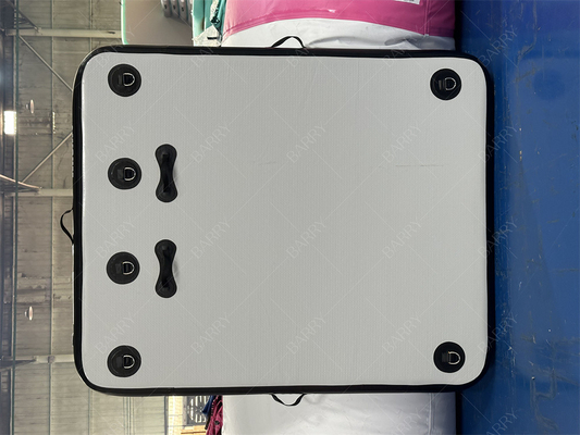 1.5×1.8x0.15m Dock Plataforma de pesca de água inflável Iate Ilha de docas flutuantes