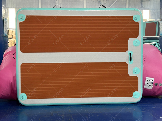 2.4×1.8x0.15m Dropstitch Inflável Barco Jet Ski Dock Água Flutuante Natação Tapete Ilha
