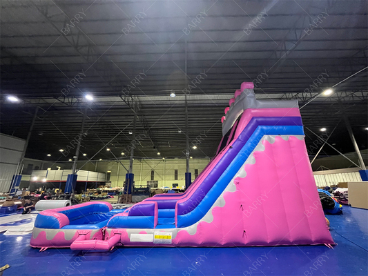 8.4x3.6x6m Jumper personalizado Bouncy Kids Pink Princess Slides de água infláveis para festa