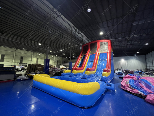 10.5x5.4x6.6m comercial de duas pistas gigante balão de água inflável saltador de salto lua salto de água para piscina para adultos
