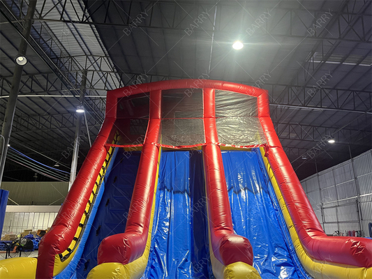 10.5x5.4x6.6m comercial de duas pistas gigante balão de água inflável saltador de salto lua salto de água para piscina para adultos