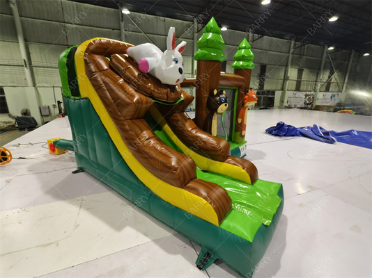 3.6x3x2.4m tema animal floresta tropical salto castelo salto comercial inflável casa salto