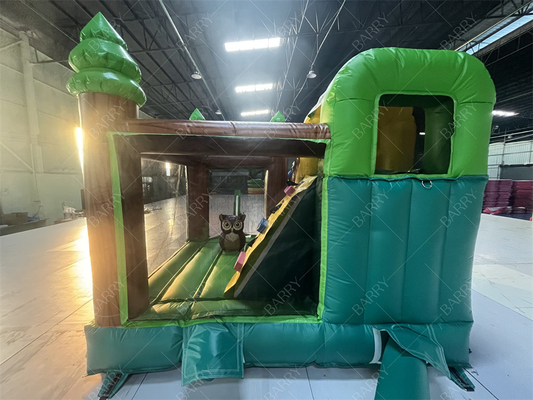 3.6x3x2.4m tema animal floresta tropical salto castelo salto comercial inflável casa salto