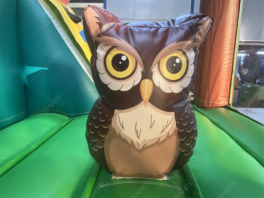 3.6x3x2.4m tema animal floresta tropical salto castelo salto comercial inflável casa salto