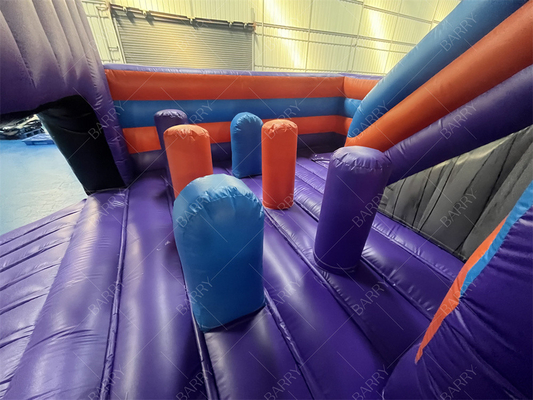 Customize Size Wholesale Level Up Inflatable Bouncer Combo Bouncy Castle Para Crianças