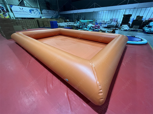 Comércio pátio traseiro grande piscina de água hermética piscina de natação laranja para jogo de água verão