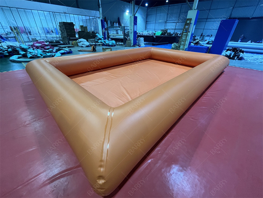 Comércio pátio traseiro grande piscina de água hermética piscina de natação laranja para jogo de água verão