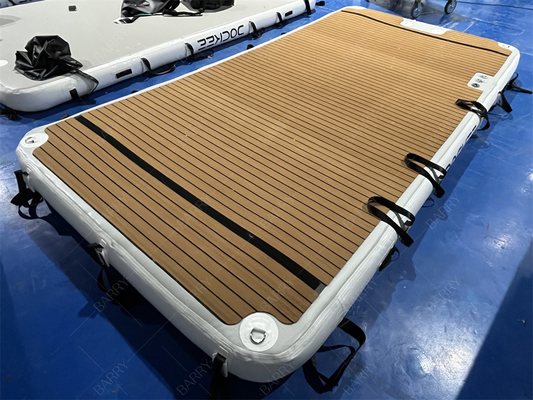 Pontoão de água inflável plataforma de doca flutuante para iates de jet ski